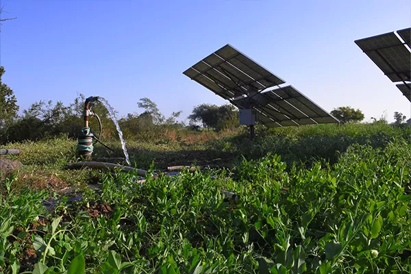 Solar powered water pump in India