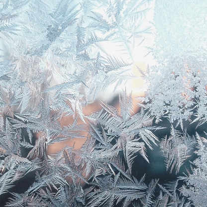 Frost on window