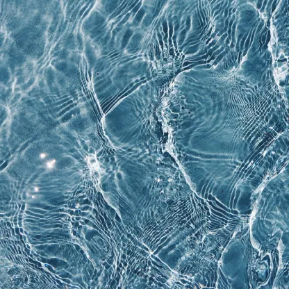 Light blue surface clear water