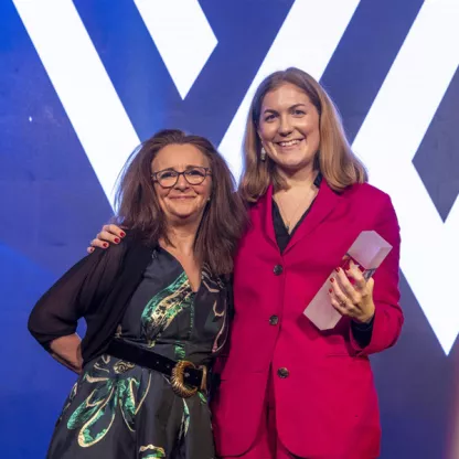 Sophie Lawrence with Lucy Porter at 2024 WIIA 